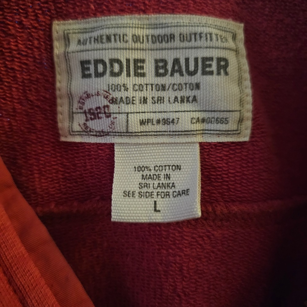 Eddie Bauer Red EB 20 Hoodie Jacket Women's Size L - Picture 4 of 7